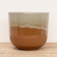 Rowe Two Tone Reactive Glaze Pot | Rust