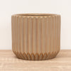 Willow Ribbed Plant Pot | Sepia