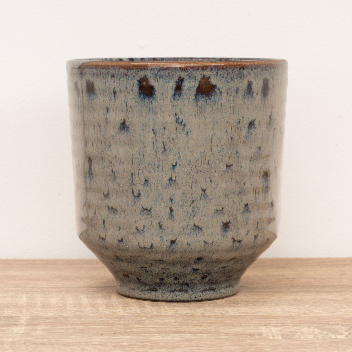 Reactive Glaze Orchid Planter | Mocha