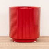 Grooves Pot | Red, 9 cm