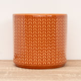 Chevron Pot | Sienna, 14 cm