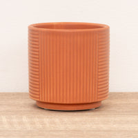 Grooves Pot | Tangerine