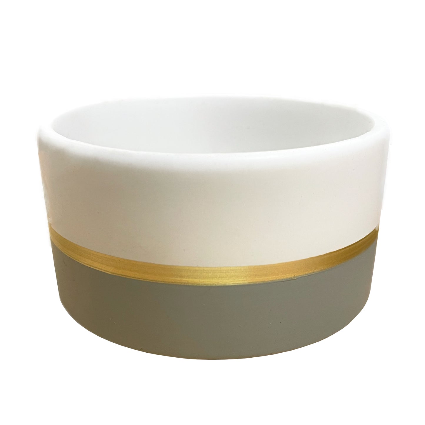 Minimal Plant Bowl | White Gold