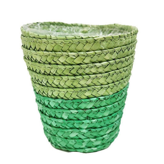 Woven Pot | Green | Pots & Planters