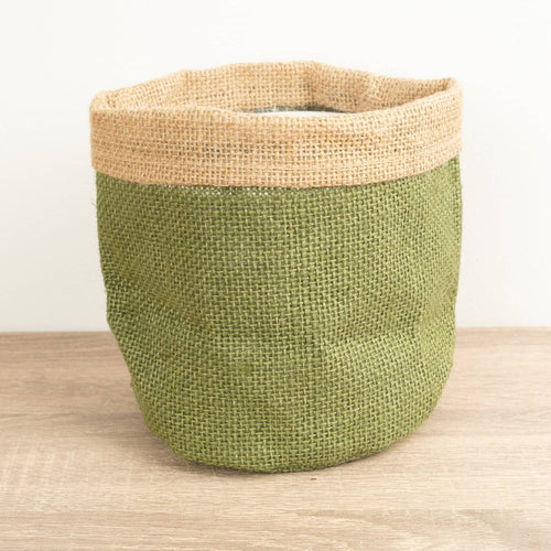 Hessian Pot | Olive Green