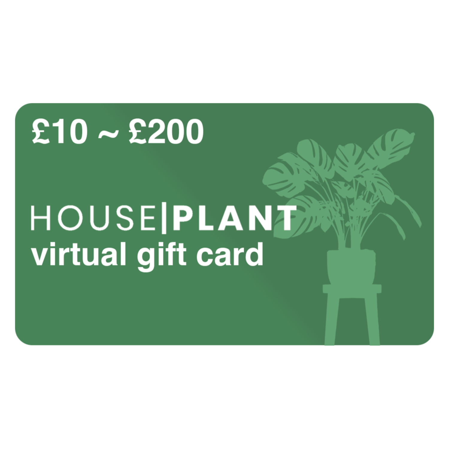 house plant gift card Houseplant Gift Card