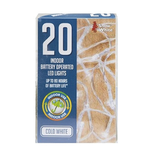 White Indoor LED Decorative Lights, pack of 20 |