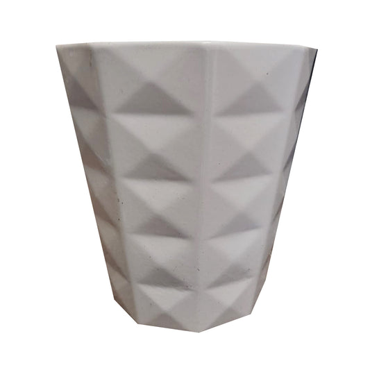 Geometric White Pot | Pots & Planters