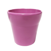 Pink Wide Rim Pot - Ceramic Plant Pot