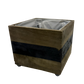 Rustic Square Pot | Brown