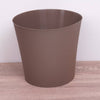 A superb, minimalist taupe plastic plant pot cover - perfect for showcasing your plant and keeping it comfortable. 