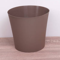Jemima Taupe Plastic Pot Cover - Acrylic Plant Pot
