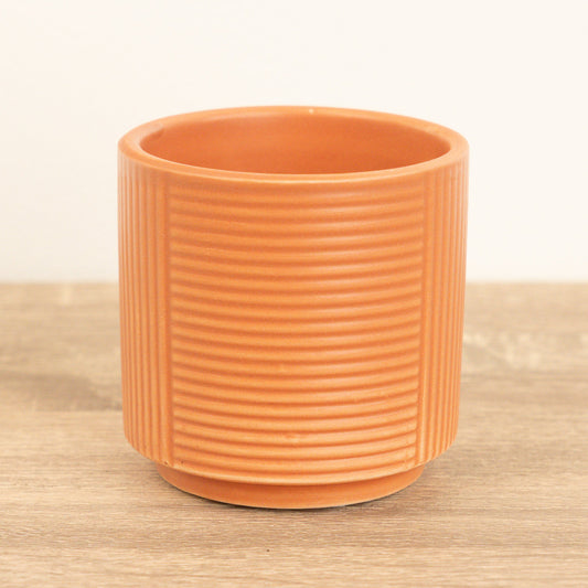 Grooves Pot | Tangerine | Pots & Planters