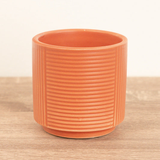 Grooves Pot | Tangerine | Pots & Planters
