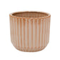 Willow Ribbed Plant Pot | Sepia