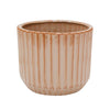Willow Ribbed Plant Pot | Sepia