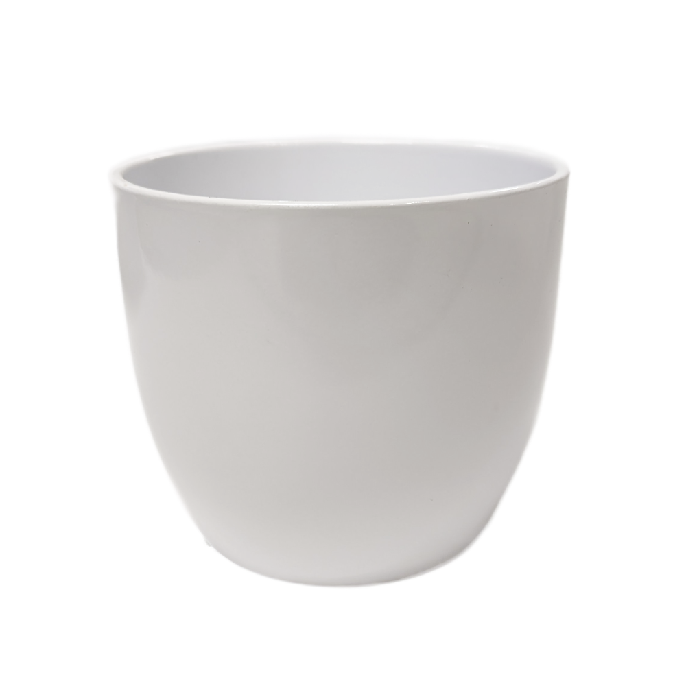White Liminal Rounded Pot