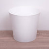 A superb, minimalist white plastic plant pot cover - perfect for showcasing your plant and keeping it comfortable. 