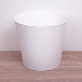 Jemima White Plastic Pot Cover, 21 cm