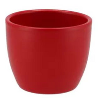 Matt Ceramic Pot | Red - Ceramic Plant Pot