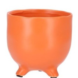 St Tropez Plant Pot | Orange - Ceramic Plant Pot
