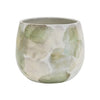 Lola Abstract Watercolour Pot | Green