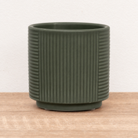 Grooves Pot | Moss Green