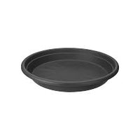 Elho Basics Round Saucer - Graphite - Plastic Saucer
