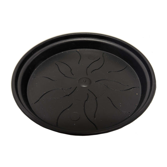 Elho Basics Round Saucer - Black | Pots & Planters