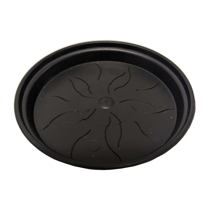 Elho Basics Round Saucer Black & Plastic Saucer & Houseplant UK
