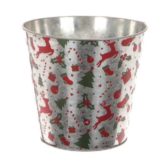Christmas Tin Pot | Pots & Planters