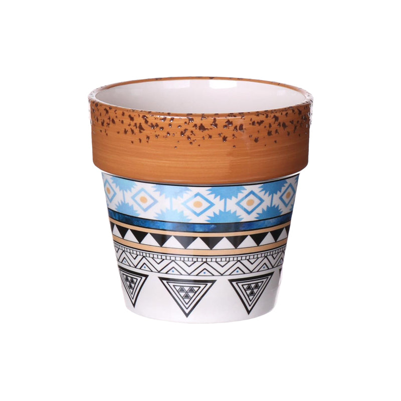 Mali Brown / Blue Plant Pot