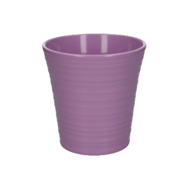 Lilac Ribbed Plant Pot