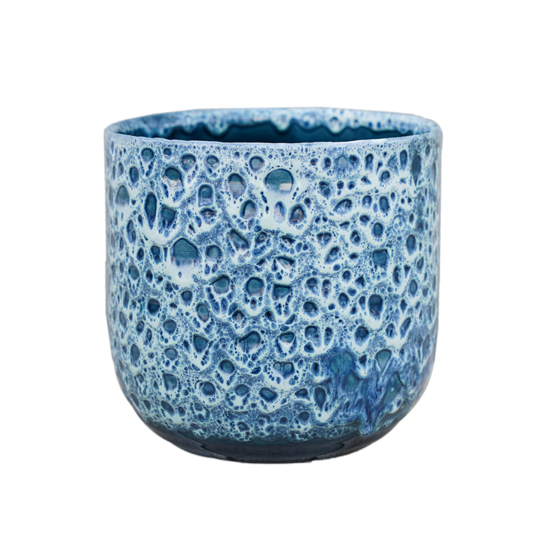Sapphire Glaze Plant Pot