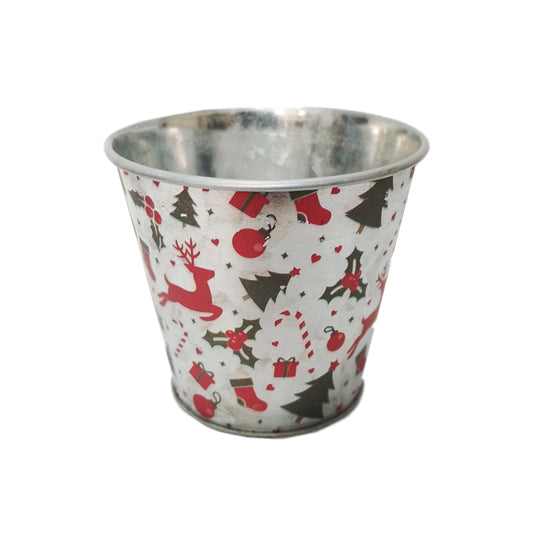 Christmas Tin Pot | Pots & Planters