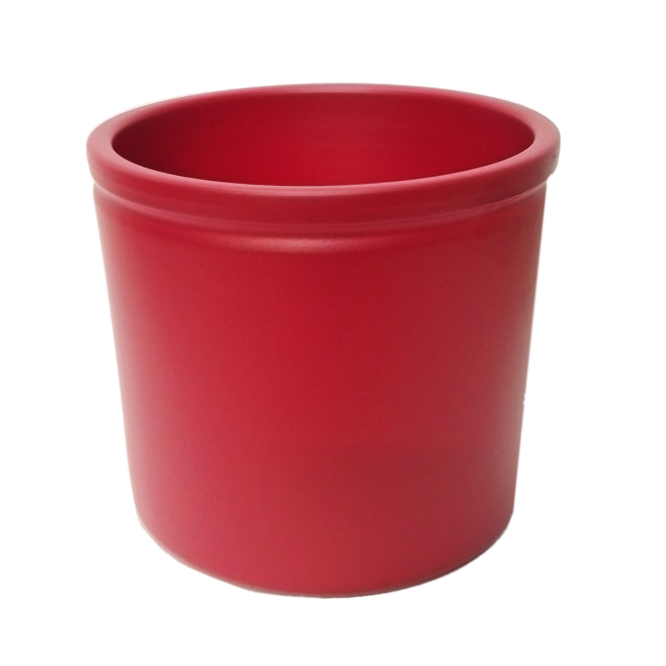 Lex Gloss Red Rim Pot - Ceramic Plant Pot