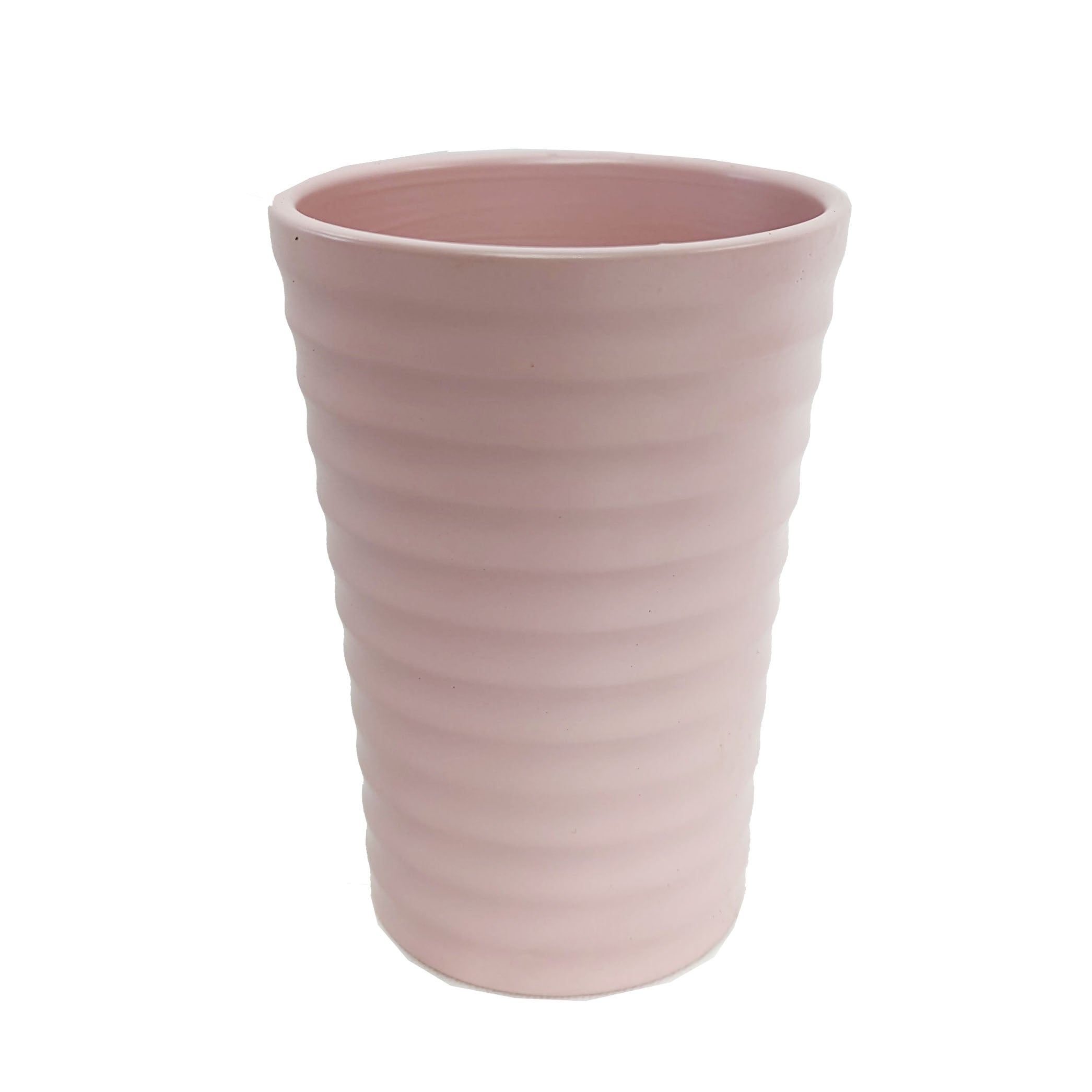 Waves Pink Pot - Ceramic Plant Pot