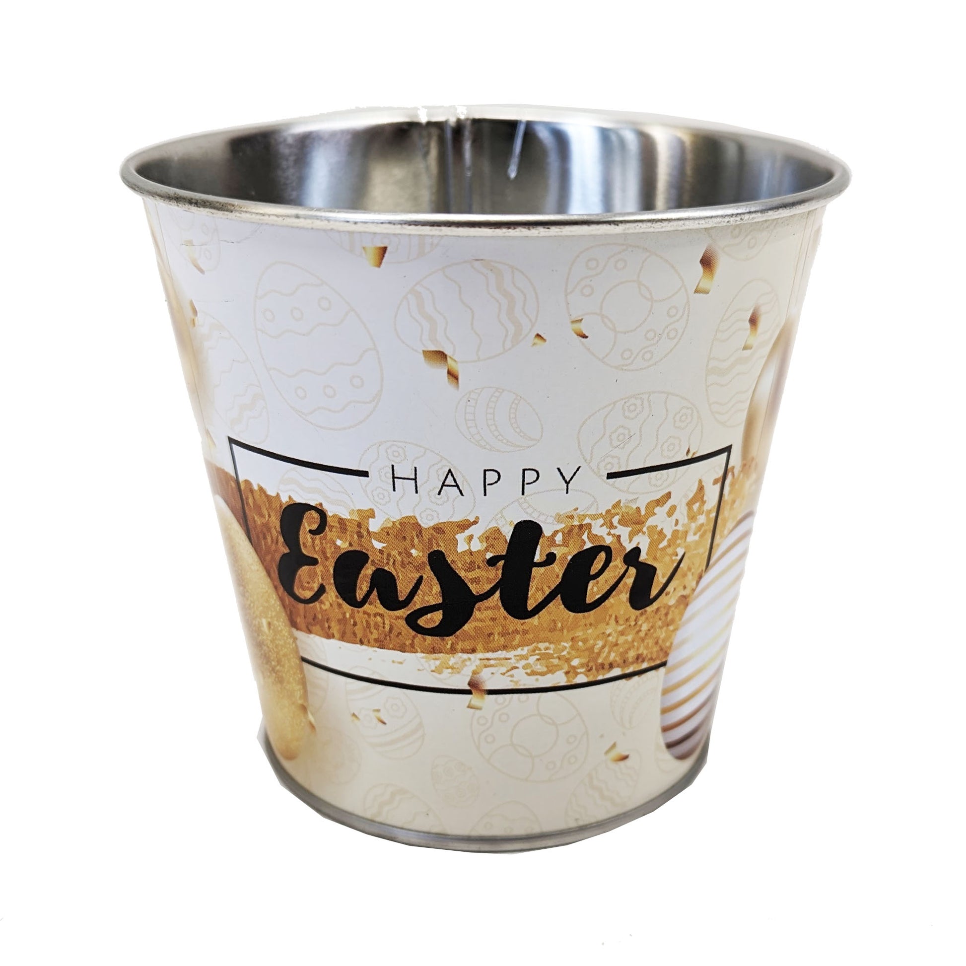 Happy Easter Pot | Metallic
