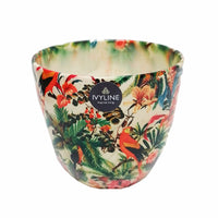 Monza Tropical Parrot Plant Pot - Ceramic Plant Pot