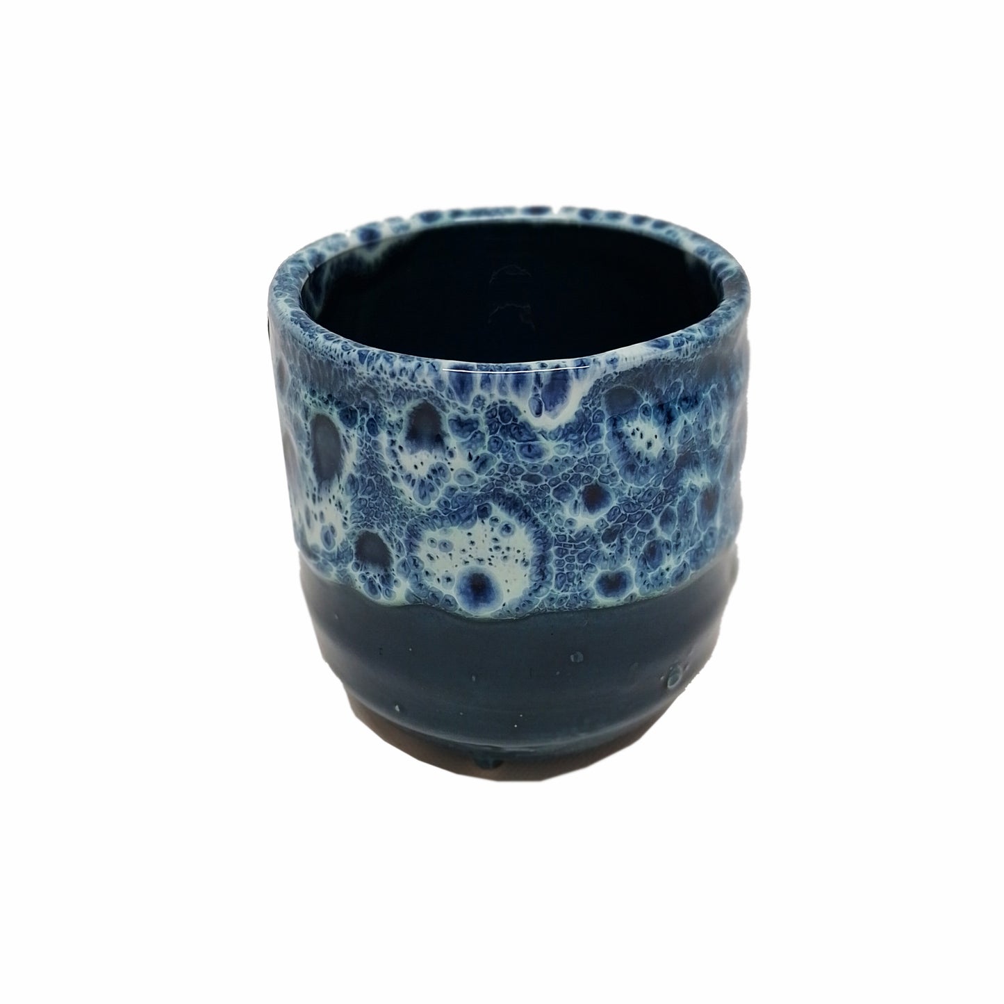 Sapphire Glaze Pot with Feet