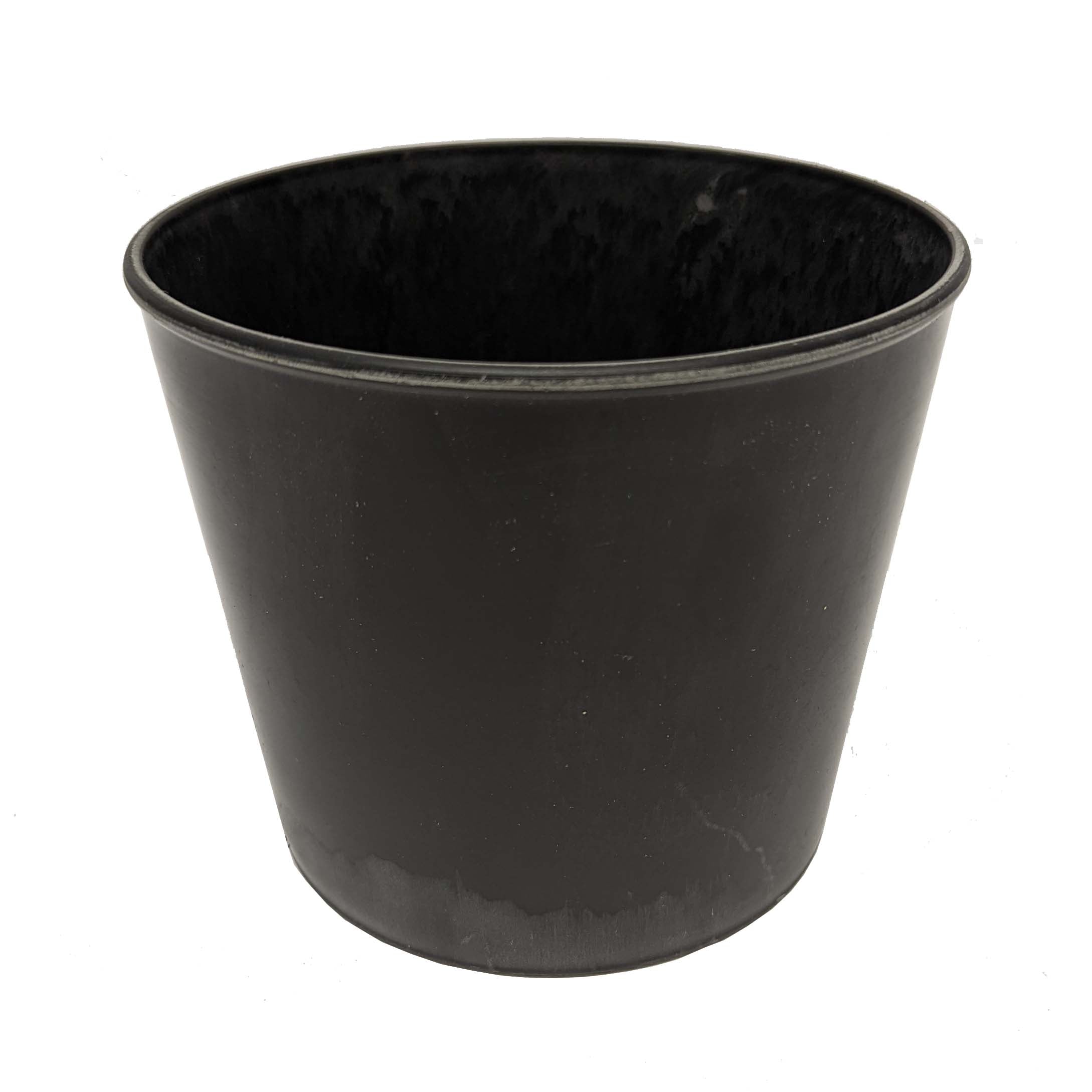 Smooth Black Plant Pot - Acrylic Plant Pot