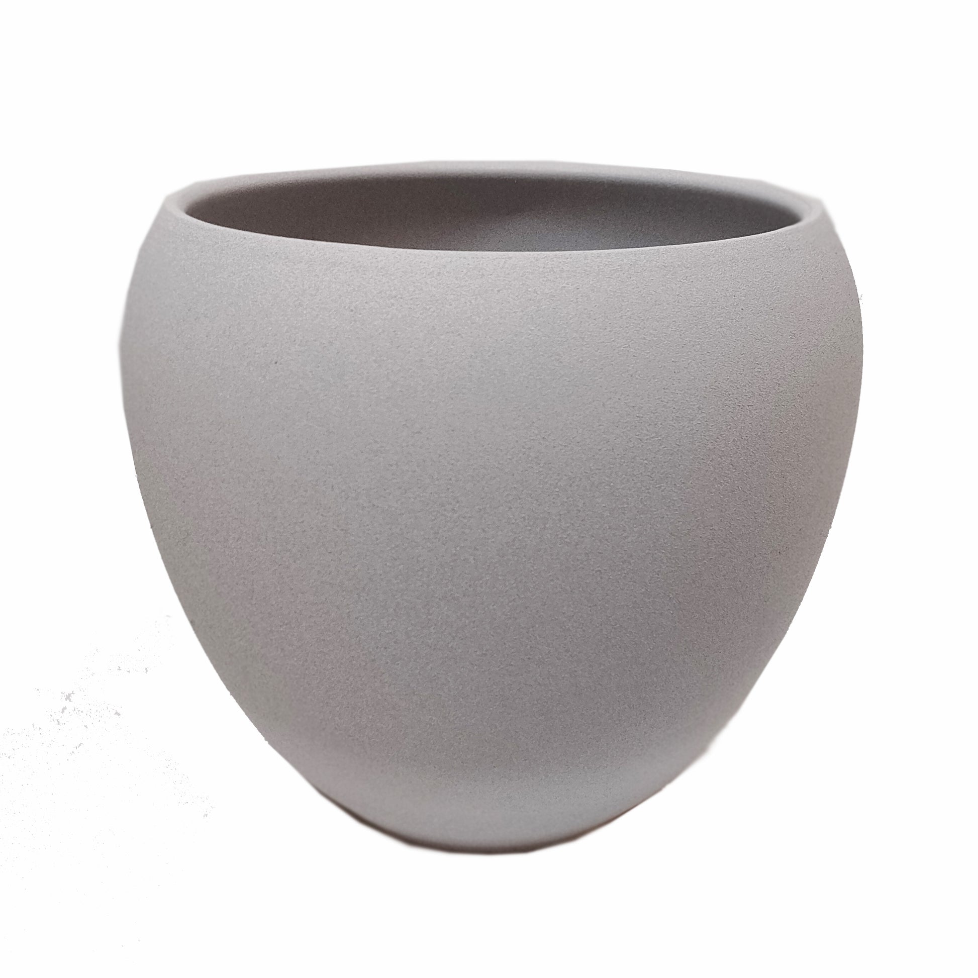 Vinci Grey Rounded Flower Pot